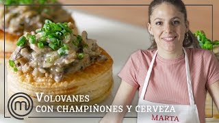 Volovanes con duxelles de champiñones y cerveza  Receta paso a paso con MARTA DE MASTERCHEF 6 [upl. by Latsyc433]