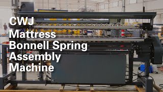 Mattress Bonnell Spring Assembly Machine CWJ [upl. by Pinkerton]