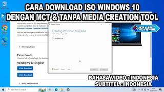 Cara Download ISO Windows 10 dengan MCT amp Tanpa Media Creation Tool [upl. by Shank]