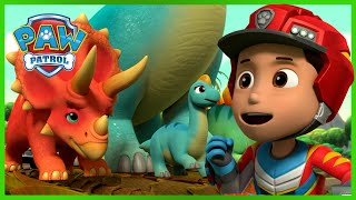 La Pat Patrouille Mission Dino le réveil du volcan  PAW Patrol dessins animés pour enfants [upl. by Yung]