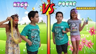 RICO VS POBRE FAZENDO AMOEBA  SLIME 10  Biankinha [upl. by Macfarlane]