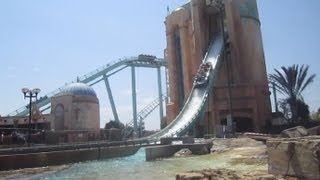 Journey to Atlantis Front Seat onride HD POV Seaworld San Diego [upl. by Pasia891]