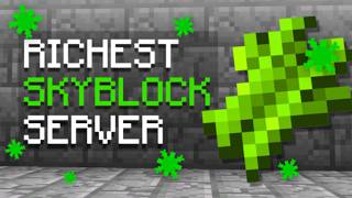 THE RICHEST START ON OP SKYBLOCK SERVER  Minecraft Skyblock  181121 [upl. by Maillil]