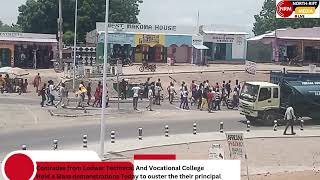 COMRADES FROM LODWAR TECHNICAL AND VOCATIONAL COLLEGE LTVC HELD PROTEST TO OUSTER THEIR PRINCIPAL [upl. by Lowenstern]