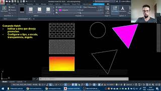 Aula 11  AUTOCAD 2020  Comando Hatch hachura [upl. by Andreana]