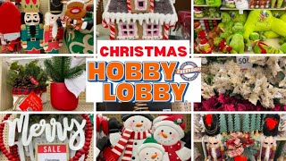 Hobby Lobby Half Off EVERYTHING Christmas [upl. by Marquis]