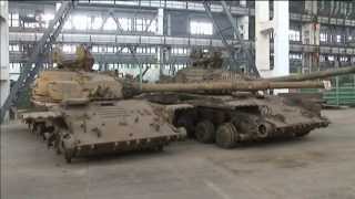 Tank Refurbishment for Ukraine Army East Ukraine repairs military vehicles for armed forces [upl. by Nevaed259]