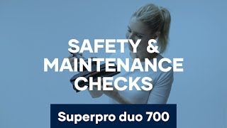 Safety amp Maintenance Checks  Superpro duo 700 Backpack Vacuum  Pacvac Product Training Video [upl. by Ronyam914]