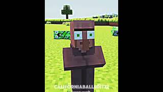 Mini Villager is Cooked Again 💀 minecraft shorts edit geography [upl. by Gasper]