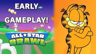 Garfield EARLY GAMEPLAY in NICKELODEON ALLSTAR BRAWL Datamine [upl. by Neils]