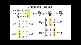 Cramers Rule  Cramers Rule 3×3  Class 11th Maths chapter 2 [upl. by Emalia899]