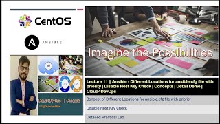 Ansible  Different Locations for ansiblecfg file with priority  Disable Host Key Check  Concepts [upl. by Mel478]