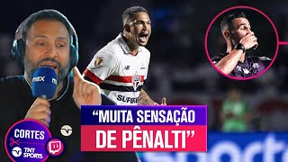 O PÊNALTI PARA O PALMEIRAS FOI BEM MARCADO COMENTARISTAS ANALISAM DECISÕES DO VAR NO CLÁSSICO [upl. by Sualokcin]