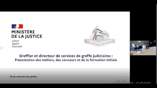 ConfMétiers  les métiers de greffier et de directeur des services de greffe [upl. by Ajnat]