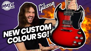 STUNNING New Custom Colour Gibson 61 SG Standard  Cardinal Red Burst [upl. by Llednahs]