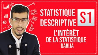 CAFE ECO EP 02 Statistique Descriptive S1 Importantquot Lintérêt de la statistique Darija [upl. by Enajyram958]