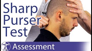 Sharp Purser Test  Transverse Ligament Integrity [upl. by Woolson]