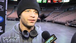 JOSH KOSCHECK VERY MAD ON UFC 143 PRE FIGHT INTERVIEW HOPES GSP NEVER COMEBACKS [upl. by Aihsetel]