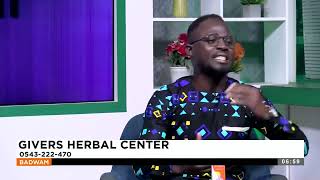 Givers Herbal Center  Badwam Afisem on Adom TV 60624 [upl. by Irfan]