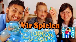 GLUPSCHGEISTER SPIEL  Kinderspiele von Kosmos  Angies und Levis Kinderkanal [upl. by Saudra]