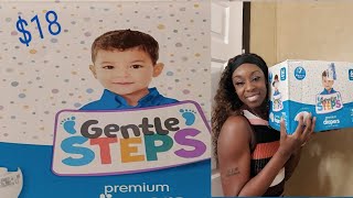 HONEST DIAPER REVIEW 💰🔥 HOW I SAVED BY SWITCHING TO GENTLE STEPS 18 FOR A 66 COUNT BOX🤑 [upl. by Hametaf127]