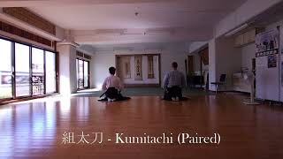 Hoki Ryu Iaijutsu  Osaenuki  Kumitachi paired [upl. by Freytag]