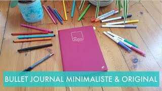 BULLET JOURNAL Minimaliste  Idées originales Organisation Carnet Bonheur  Matériel pour bujo [upl. by Elazaro]