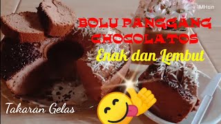 Resep bolu panggang chocolatos dengan takaran gelas telur 4 btr dan baking pan 24 cm [upl. by Atat]