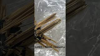 XX103  Epitaxial Rutile in Metallic Hematite [upl. by Ynnor]