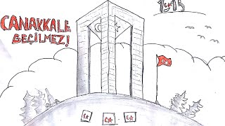 ÇANAKKALE ZAFERİNE ÖZEL ÇİZİM [upl. by Carlynn]