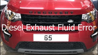 Land Rover Discovery Sport Diesel Exhaust Fluid Dosing Malfunction FIXED Error Codes P2BAF P2BA6 [upl. by Tezzil]