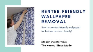 Renter Friendly Wallpaper Removal [upl. by Menken252]