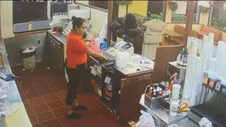 Fast Food Tables Turned When Robber Sticking Up Restaurant Shot By Someone At DriveThru Window Pol [upl. by Ennaej]