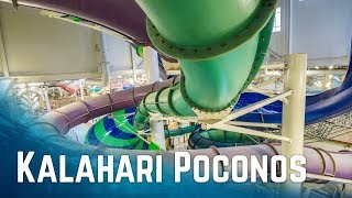 All Big Waterslides at Kalahari Resort Pocono Mountains Pennsylvania 2017 Edition [upl. by Gut]