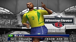 Ronaldo Fenômeno R9 Goal  2002 Brazil vs 2002 Germany  Winning Eleven 6  PES 2 PS2 60fps [upl. by Nahtnamas]