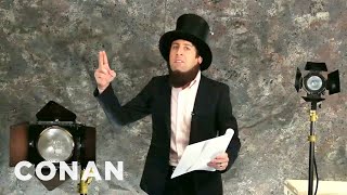 Simon Helbergs Nicolas Cage quotLincolnquot Audition Reel  CONAN on TBS [upl. by Uahsoj354]