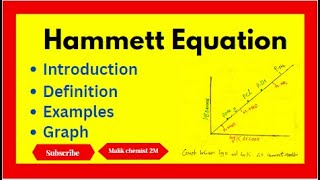 Hammett equation organic chemistryHammett and taft equation Derivation Hammett and taft equation [upl. by Whyte680]