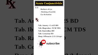 Acute Conjunctivitis treatment eyecare [upl. by Nesnaj217]