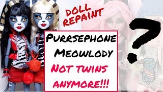 Monster High Doll Repaint  How To Customize BJD Easy  Barbie Bratz Blythe DIY Tutorial [upl. by Ndnarb]