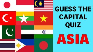 Guess the Capital  ASIA CAPITAL QUIZ asia capital [upl. by Larrej]