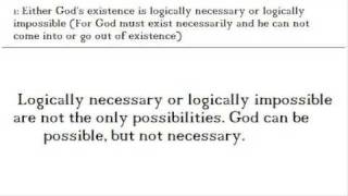 Norman Malcolms Ontological argument debunked [upl. by Turne]