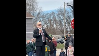 Joe Biden Brutally Mocked In Hilarious St Patrick’s Day Parade Float [upl. by Adlev213]