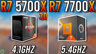 Ryzen 7 5700X3D vs Ryzen 7 7700X  Any Difference [upl. by Enahsed]