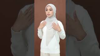 Tutorial cara membuat jilbab segi empat kamu rapi hijabstyle hijabers [upl. by Marino]