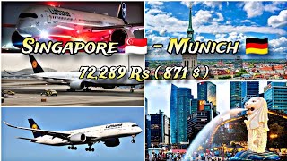 Singapore 🇸🇬 to Munich 🇩🇪 flight ✈️🛫 details flight singapore munich travel viral trending [upl. by Ahsikram]