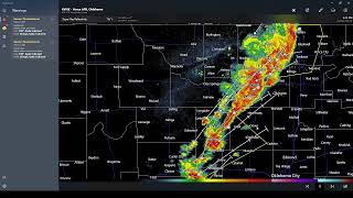 Severe Weather Warnings OK Hail and 60 MPH Winds Raging Through Central OK Toward OKC weather [upl. by Oruntha]