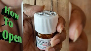 How To Open Thyroxine Sodium Tablet Bottle In Hindi  Easy To Open [upl. by Arukas]