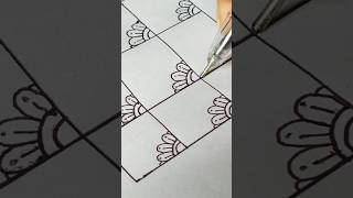 Flower Zentangle Pattern🌸youtube shortszentangleart satisfyingart zentanglepattern flowers [upl. by Akenal]