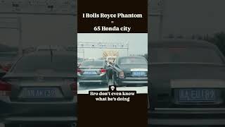 Rolls Royce Phantom VS Honda city rollsroyce hondacity shorts [upl. by Lunseth]