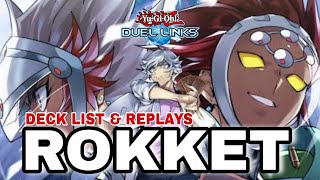 ROKKET TOP TIER DECK IN YuGiOh Duel Links [upl. by Yaeger]